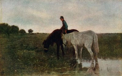 Abrevando caballos, 1871, 1913 de Anton Mauve