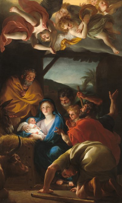 La adoración de los pastores de Anton Raphael Mengs