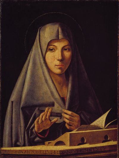Virgen Anunciada de Antonello da Messina