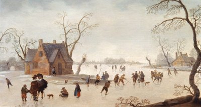 Escena de invierno de Antoni Verstralen