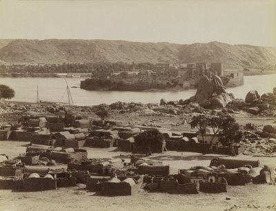 Philae, vista desde el sur de Antonio Beato