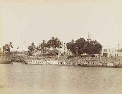 Vista de Asuán, Egipto de Antonio Beato