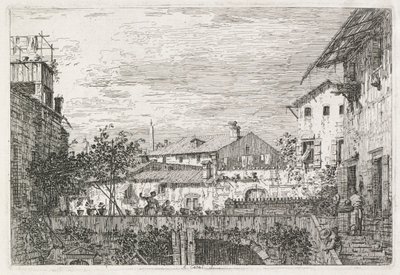 Vistas: La terraza, 1735-1746 de Giovanni Antonio Canal