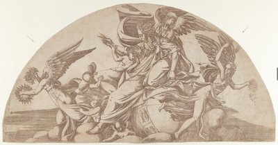 Dios sentado en el mundo, 1540-45 de Antonio Fantuzzi
