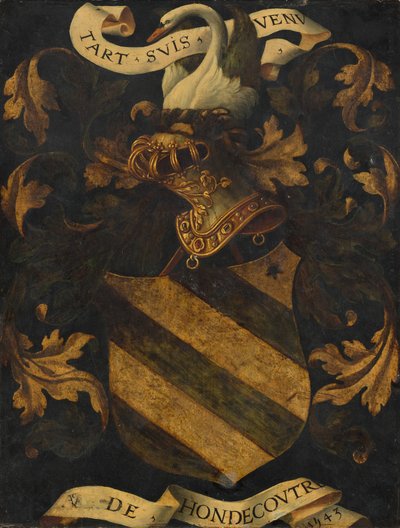 Escudo de Armas Creado [reverso] de Antwerp 16th Century