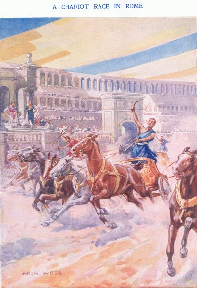 Carrera de carros en Roma, 1925 de Archibald Webb