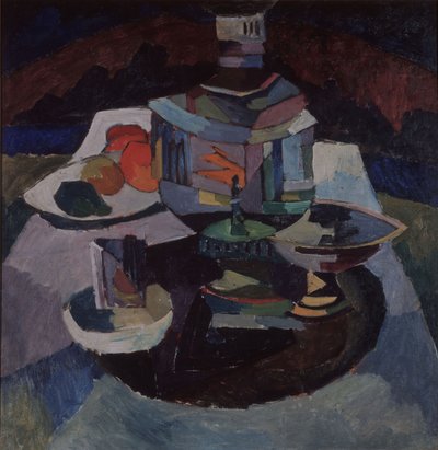 Naturaleza muerta con un samovar, 1913 de Aristarkh Vasilievic Lentulov