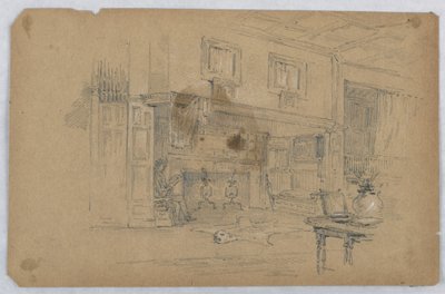 Boceto de habitación grande de Arnold William Brunner