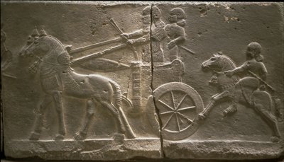 Carro y jinete, siglo VIII a.C. de Assyrian