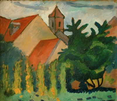 Iglesia en Kandern de August Macke