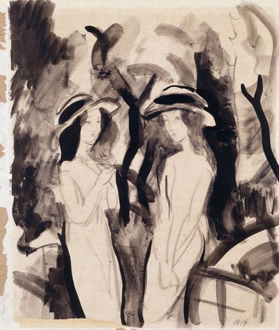 Dos chicas, 1914 de August Macke