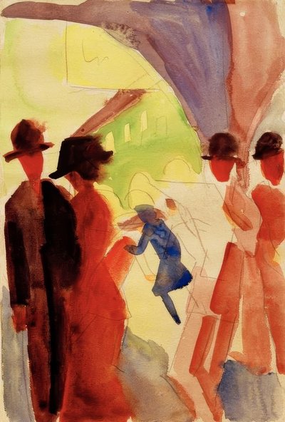 Bajo los soportales en Thun I de August Macke