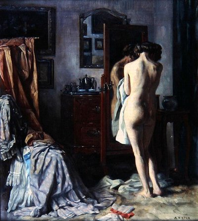 El Boudoir, c.1910 de August Rieper