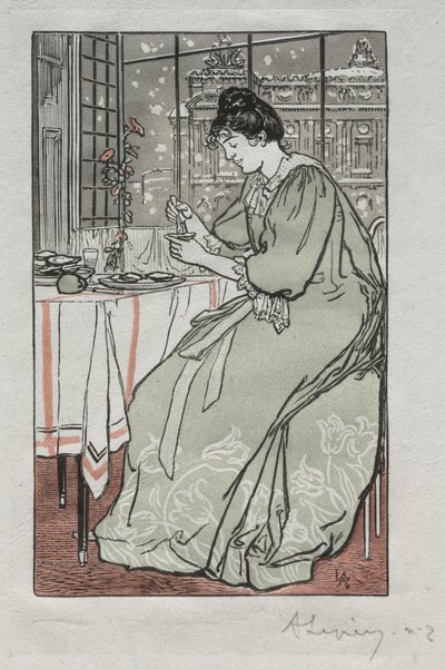 Almanaque de París, 1897: Invierno, 1897 de Auguste Louis Lepère