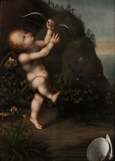 Cupido con un arco, antes de 1593 de Aurelio Luini