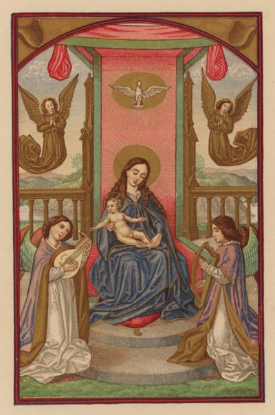 jesus rey de los angeles (cromolito) de Austrian School