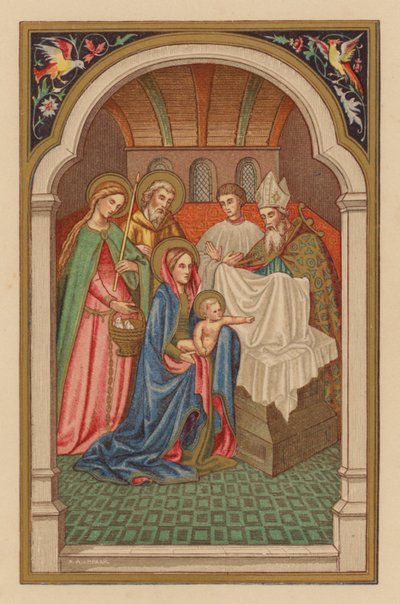 Purificación B M V (chromolitho) de Austrian School