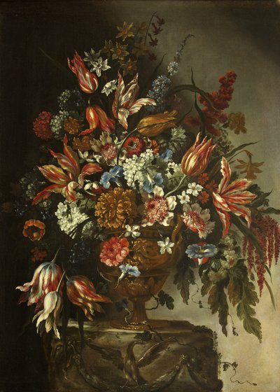 Pieza de flores de Bartolomeo (attr. to) Bimbi