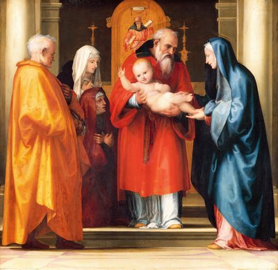 Presentación de Jesús en el Templo (detalle) de Bartolomeo Fra