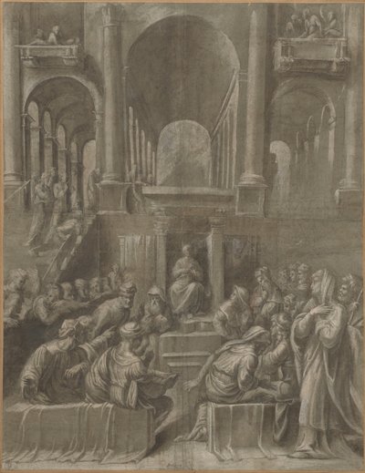 Cristo entre los Doctores de Bartolomeo Ramenghi