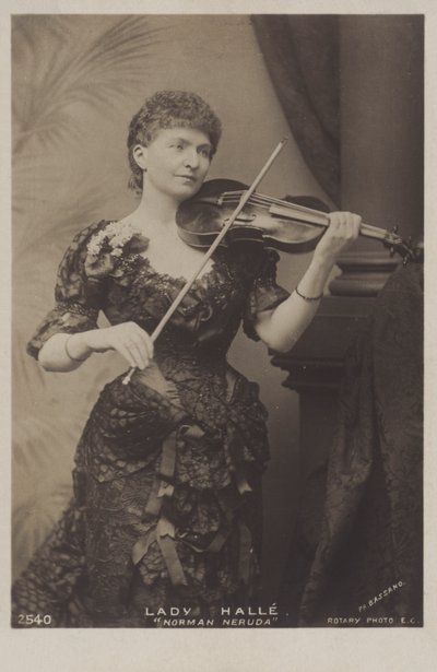 Wilma Neruda, Lady Halle, violinista morava de Belgian Photographer