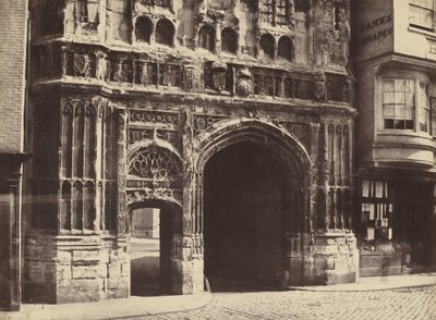 Puerta de Christchurch, Canterbury de Benjamin Brecknell Turner