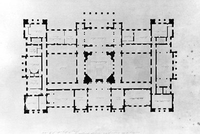 Plano del piso principal de Benjamin Dean Wyatt