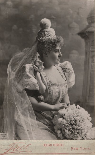 Retrato de Lillian Russell de Benjamin J. Falk