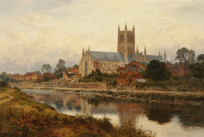 Catedral de Worcester, 1897 de Benjamin Williams Leader