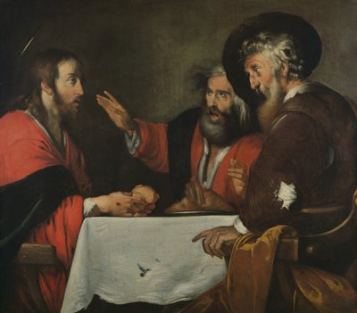 La cena en Emaús de Bernardo Strozzi