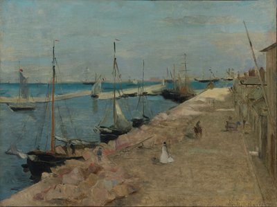 El puerto de Cherburgo de Berthe Morisot