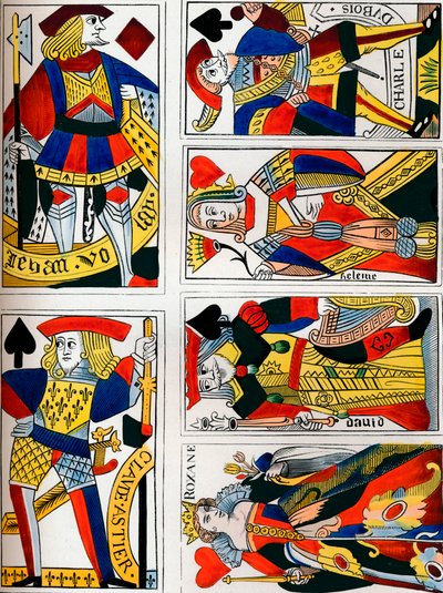 Cartas de juego de Bisson and Cottard