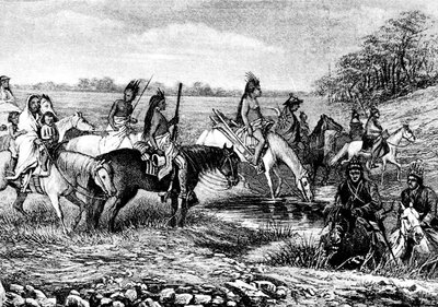 Indios navajos en el sendero de Bohuslav Kroupa