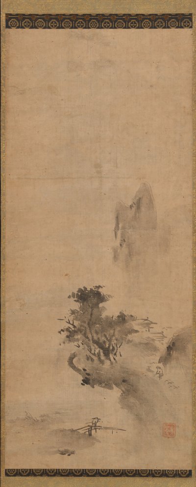 Paisaje de tinta salpicada, principios del siglo XVI de Bokusho Shusho