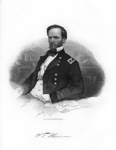 William Tecumseh Sherman, general de la Unión, 1862-1867 de Brady