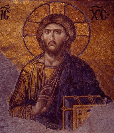 Deesis Cristo en Hagia Sophia (mosaico) de Byzantine