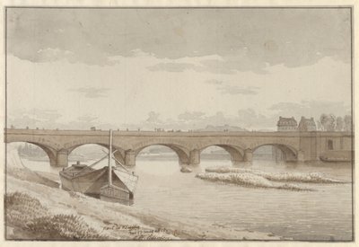 El puente del Sena en Neuilly, París, 13 de mayo de 1812 de Christoffer Wilhelm Eckersberg