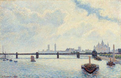 Puente de Charing Cross, Londres, 1890 de Camille Jacob Pissarro