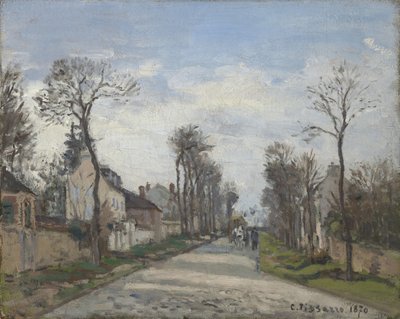 Ruta de Versalles, Louveciennes, 1870 de Camille Jacob Pissarro