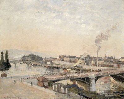 Puentes Boieldieu y Corneille de Camille Jacob Pissarro