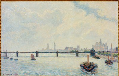 Puente de Charing Cross, Londres de Camille Pissarro