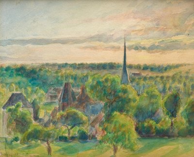 Paisaje en Éragny de Camille Jacob Pissarro