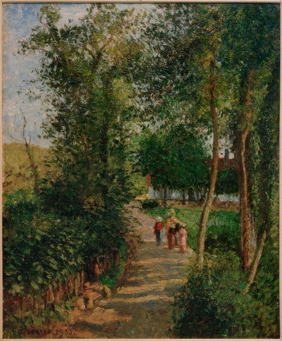 Ruta de Berneval-le-Petit (casa Thievain) de Camille Jacob Pissarro