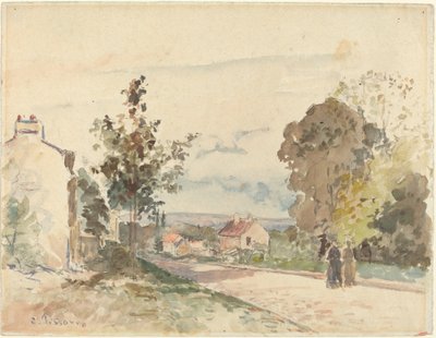 El Camino de Versalles a Louveciennes de Camille Pissarro