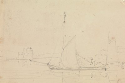 Boceto de un velero de Capt. Thomas Hastings