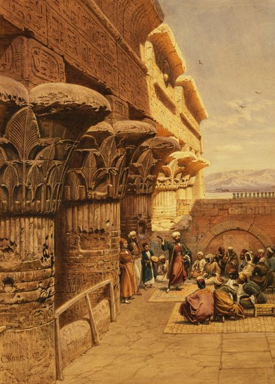 Músicos en Philae, 1877 de Carl Friedrich Heinrich Werner