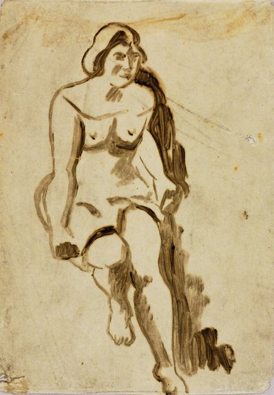 Mujer sentada de Carl Newman