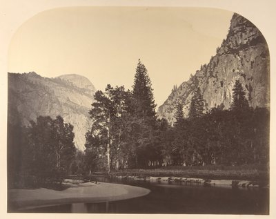 Campamento Grove, cerca de Sentinel, 1861, Yosemite de Carleton Emmons Watkins