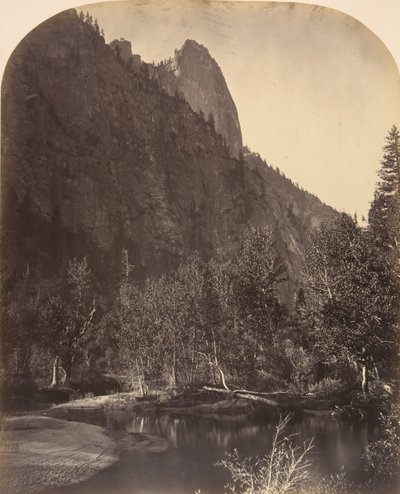 Vista del Río, Sentinel, 3270 Pies, 1861 de Carleton Emmons Watkins