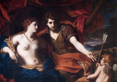 Venus y Adonis de Carlo Cignani